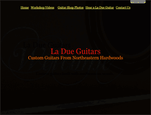 Tablet Screenshot of ladueguitars.com